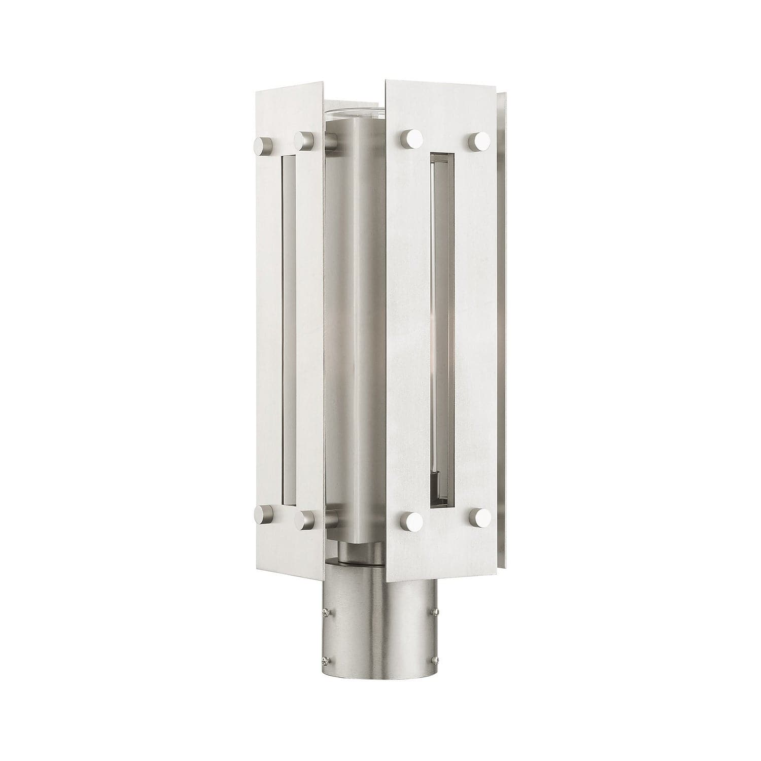 Livex Lighting - 21774-91 - One Light Outdoor Post Top Lantern - Utrecht - Brushed Nickel