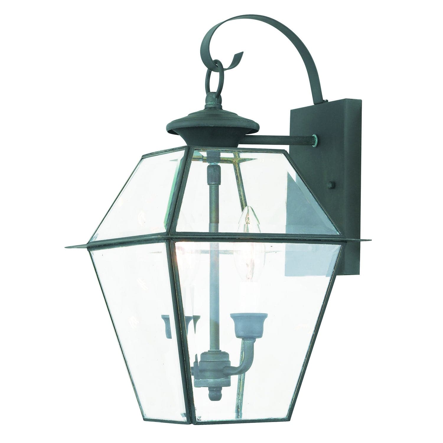 Livex Lighting - 2281-61 - Two Light Outdoor Wall Lantern - Westover - Charcoal