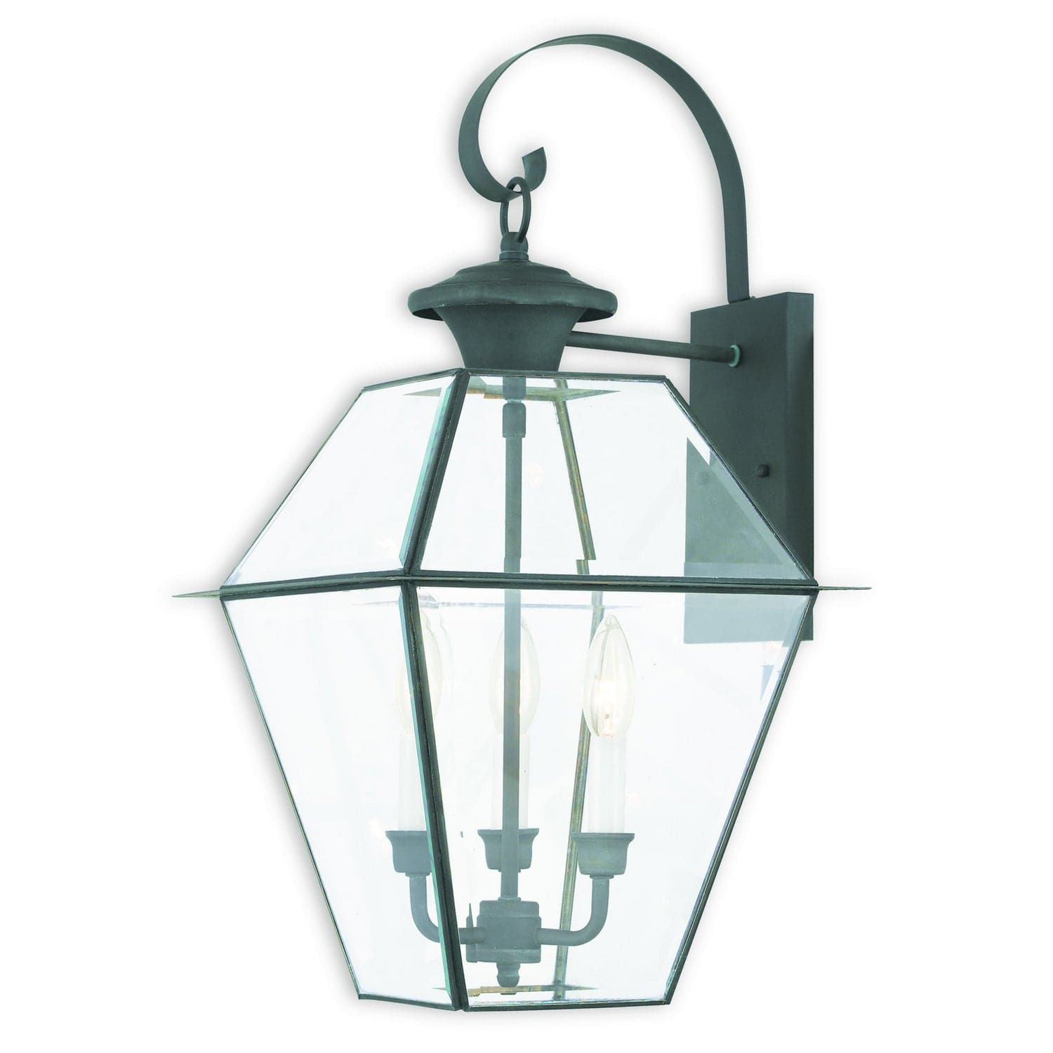 Livex Lighting - 2381-61 - Three Light Outdoor Wall Lantern - Westover - Charcoal