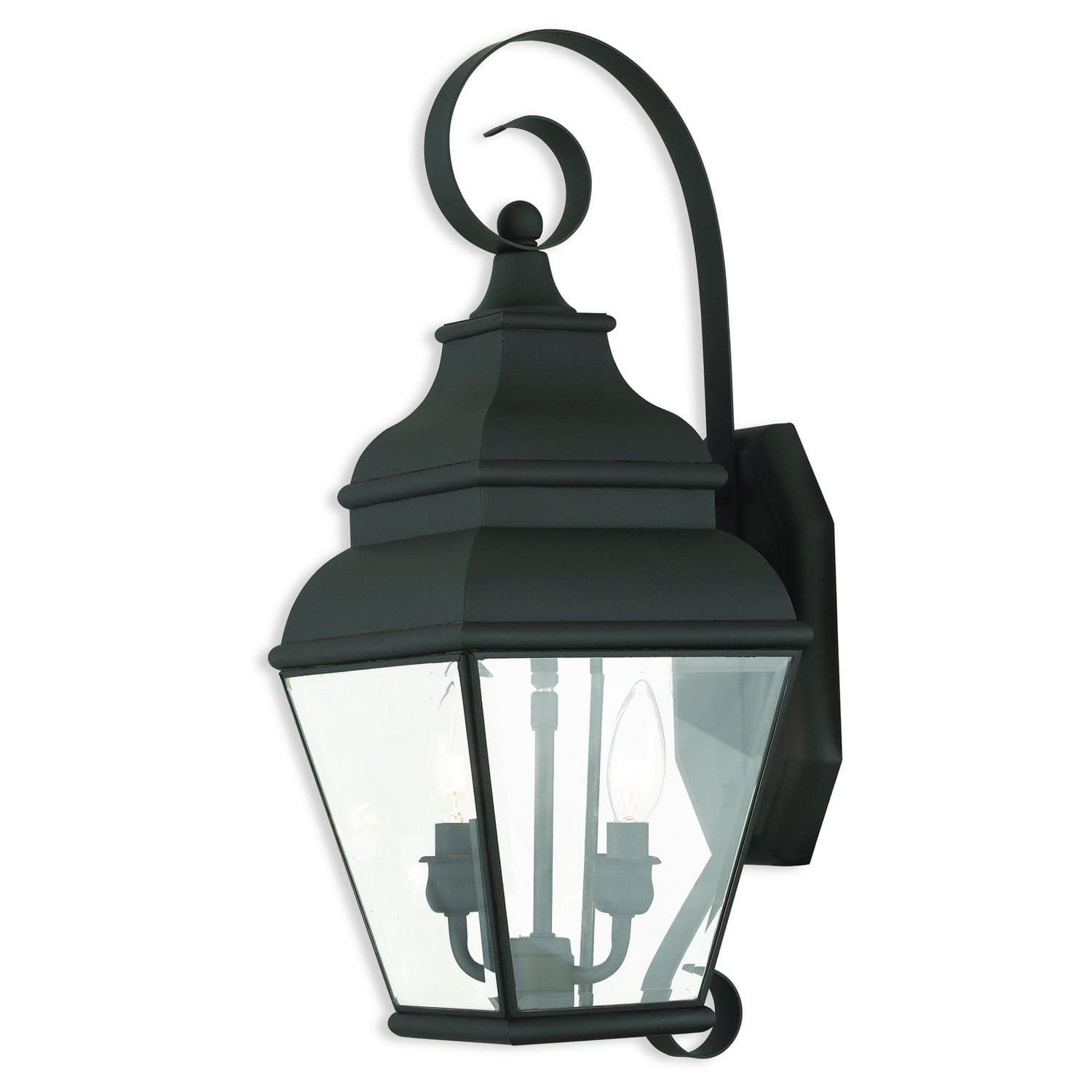 Livex Lighting - 2591-04 - Two Light Outdoor Wall Lantern - Exeter - Black