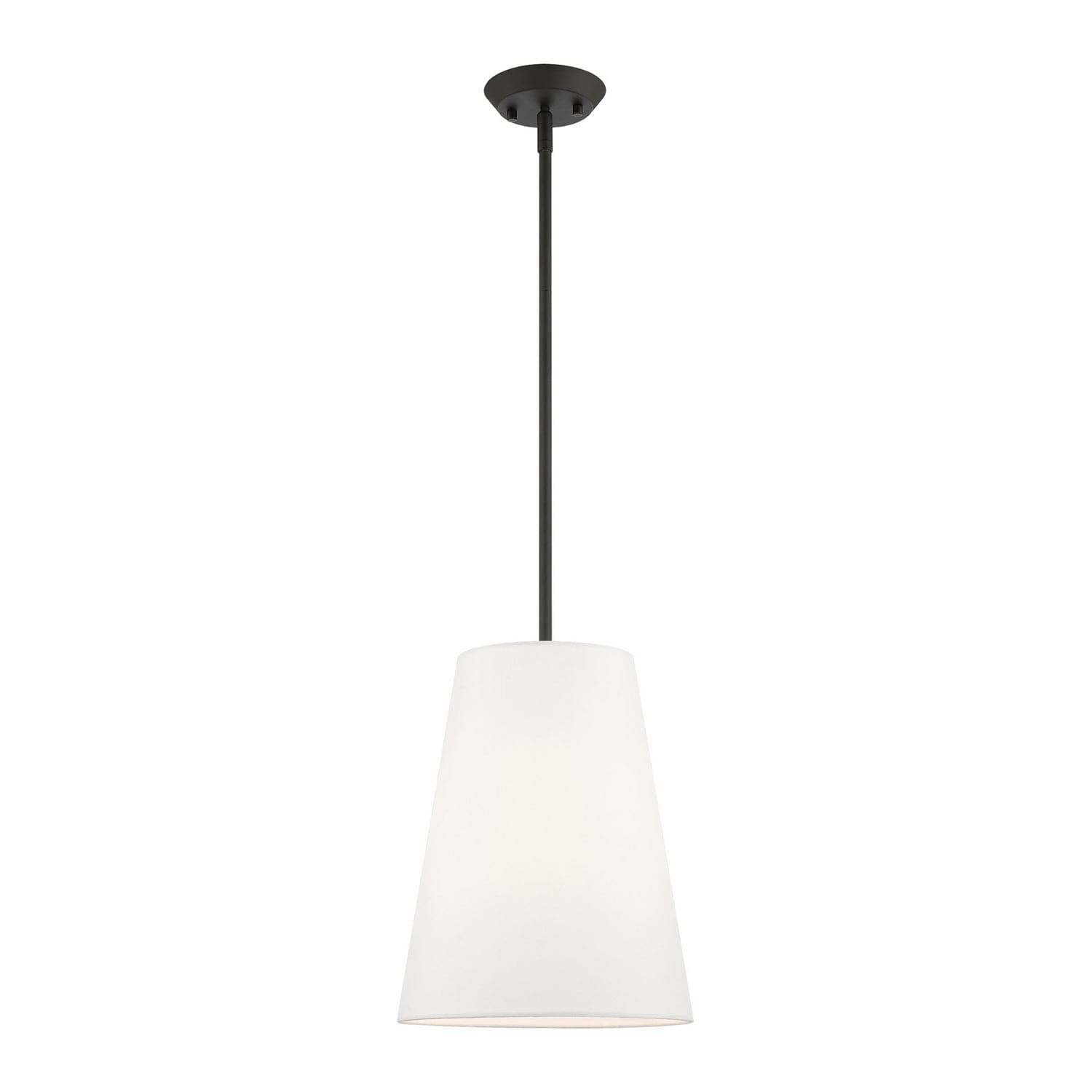 Livex Lighting - 40567-04 - One Light Pendant - Prato - Black