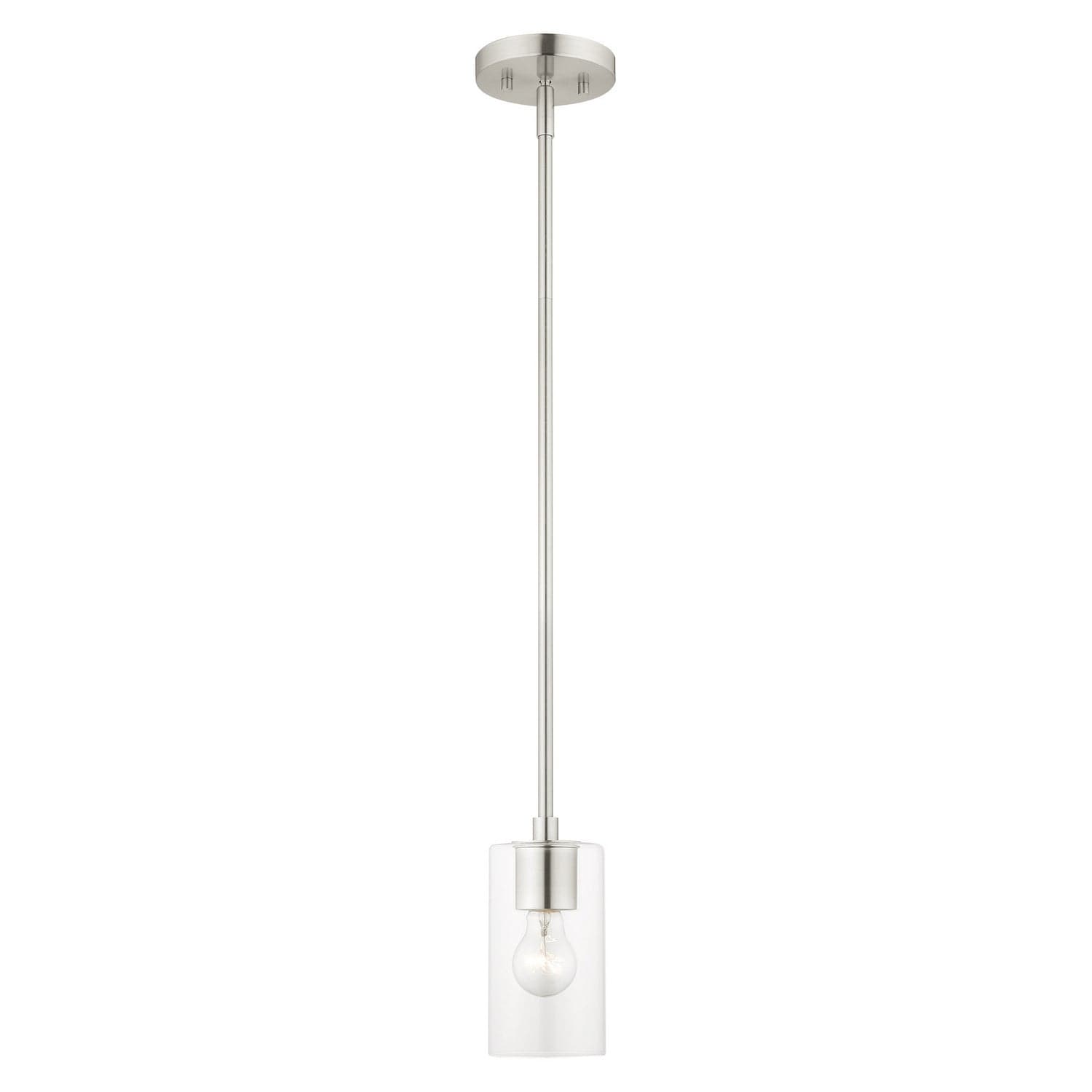 Livex Lighting - 45477-91 - One Light Pendant - Zurich - Brushed Nickel