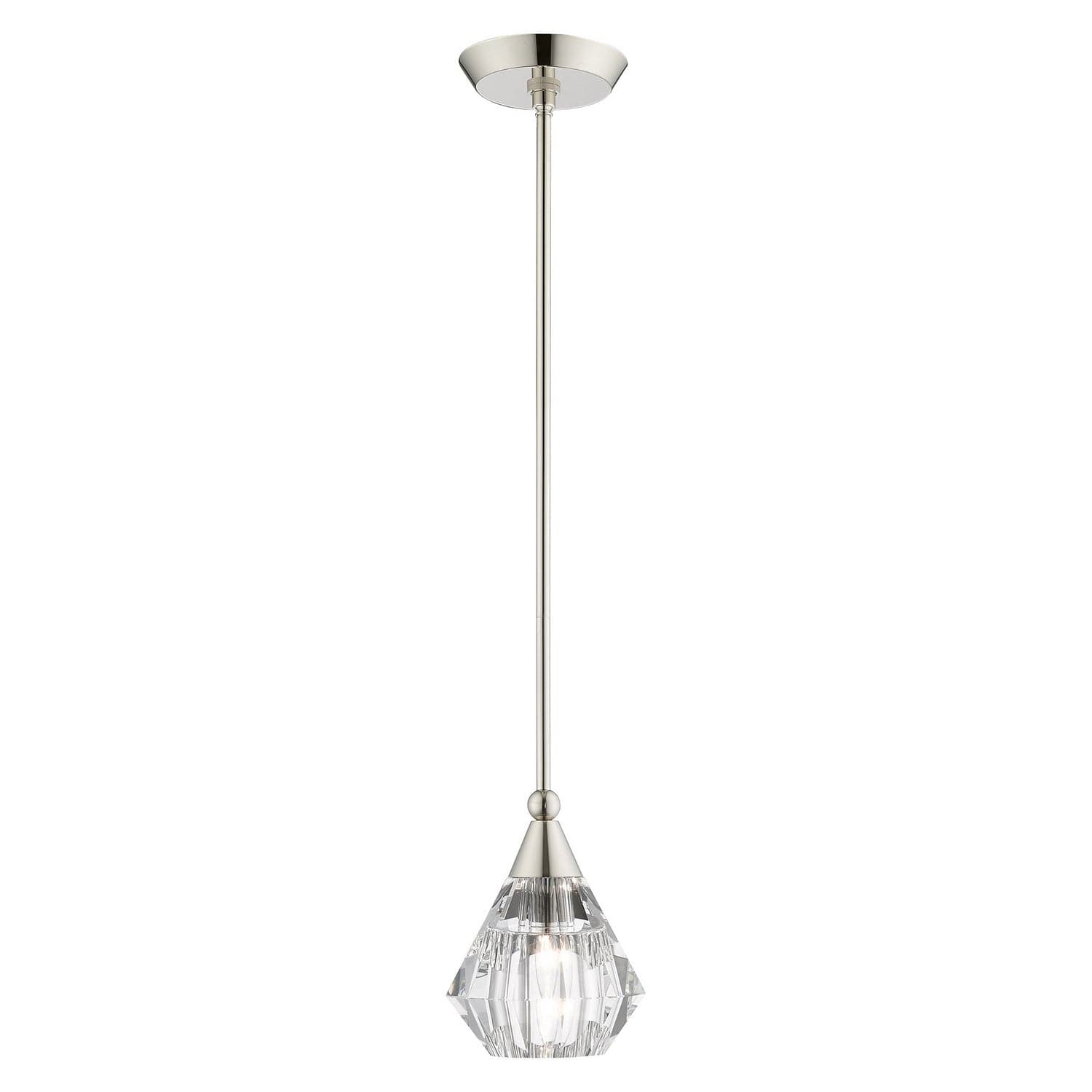 Livex Lighting - 47071-35 - One Light Pendant - Brussels - Polished Nickel