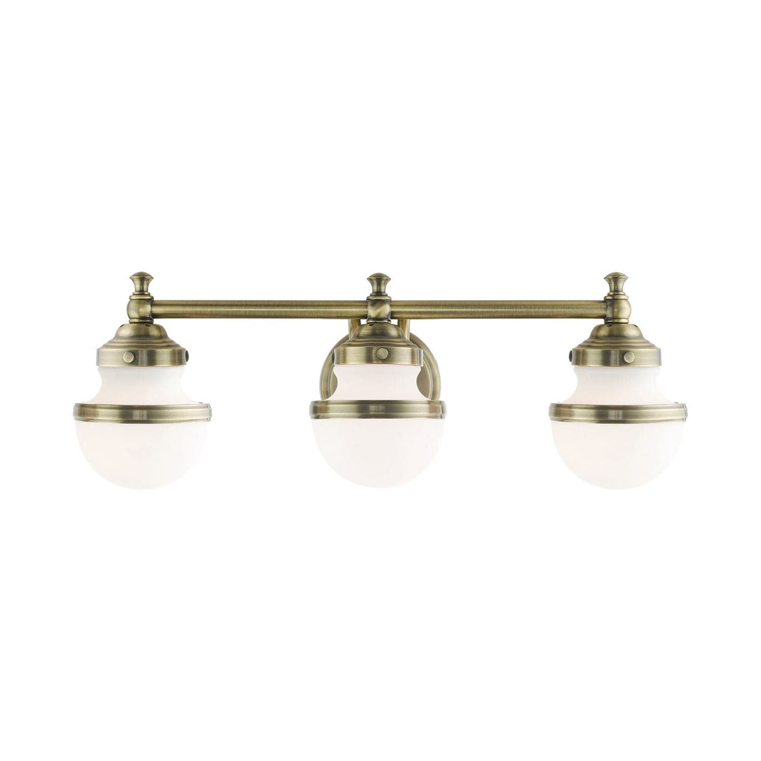 Livex Lighting - 5713-01 - Three Light Vanity - Oldwick - Antique Brass