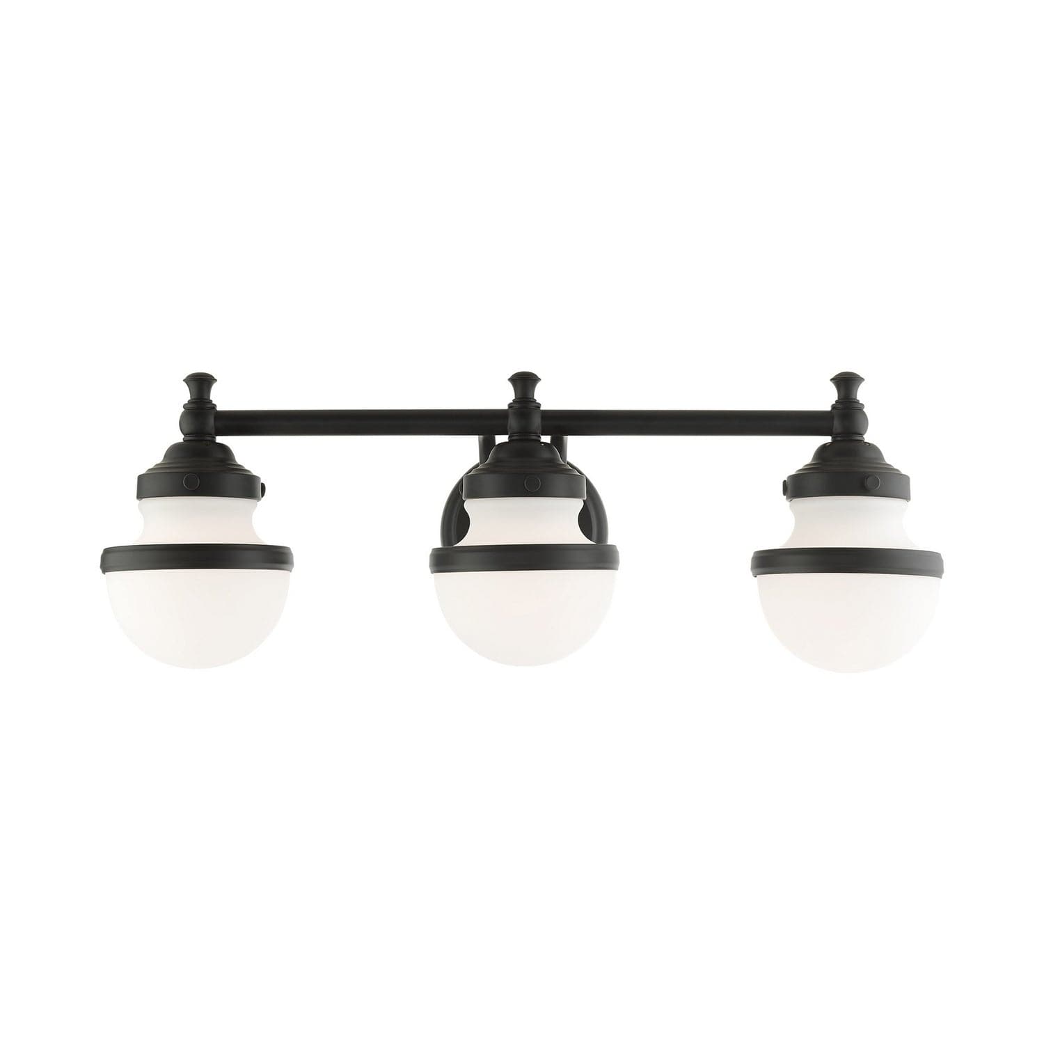 Livex Lighting - 5713-04 - Three Light Vanity - Oldwick - Black