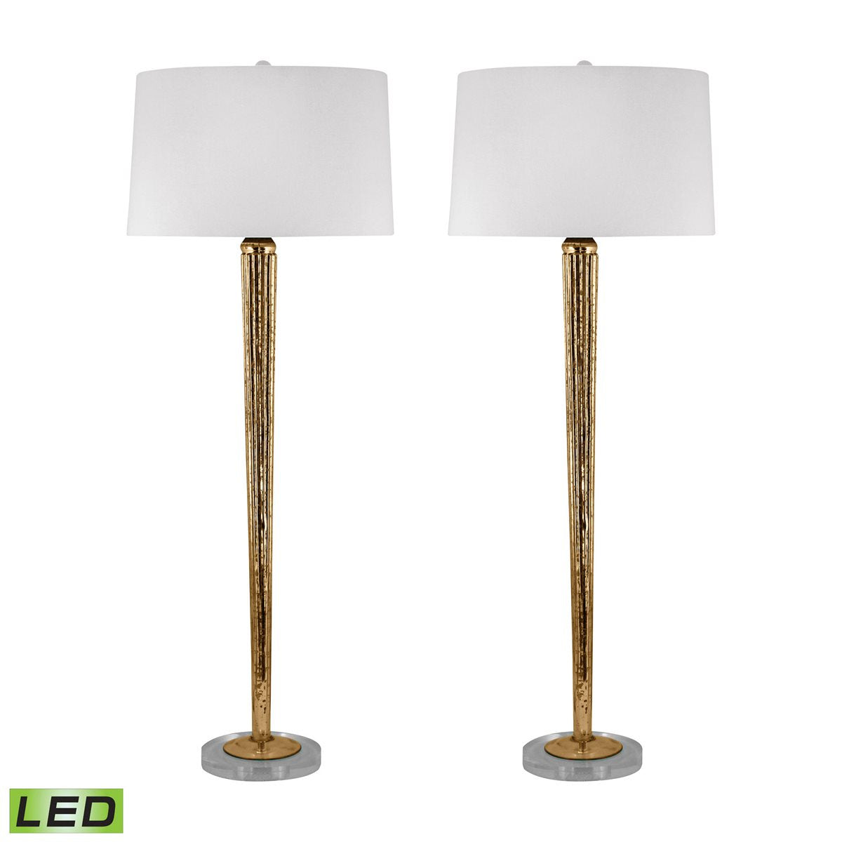ELK Home - 711/S2-LED - LED Table Lamp - Mercury Glass - Gold Mercury