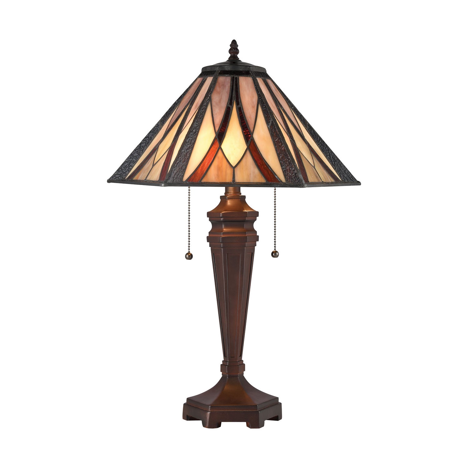 ELK Home - D4085 - Two Light Table Lamp - Foursquare - Tiffany Bronze
