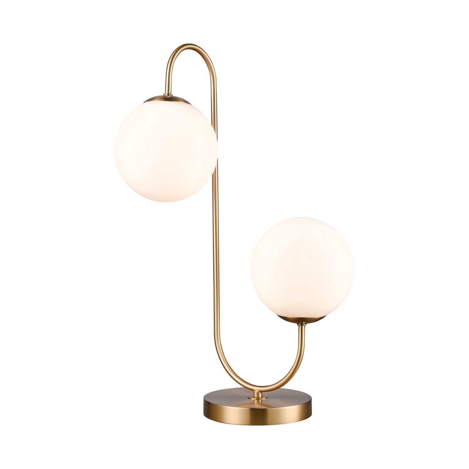 ELK Home - D4154 - Two Light Table Lamp - Moondance - Aged Brass