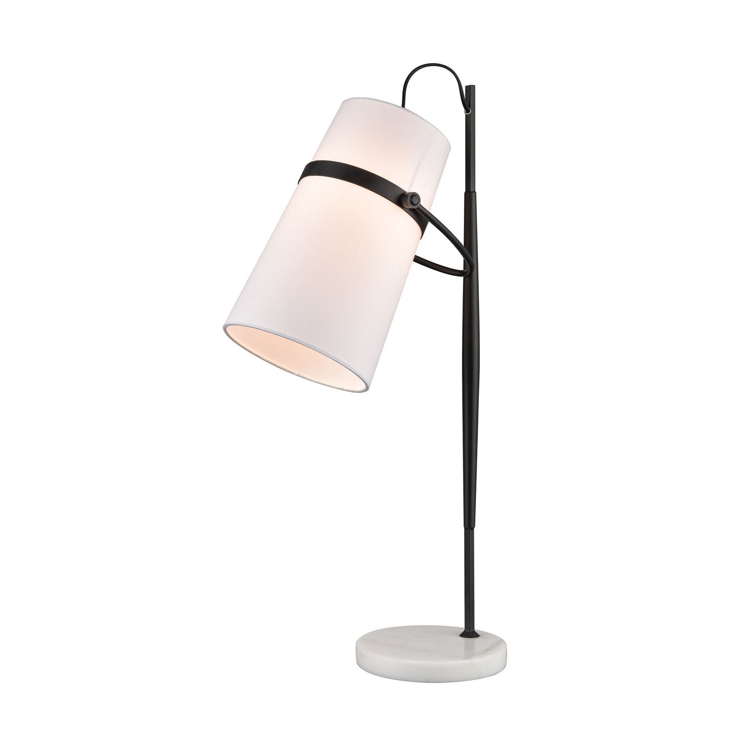 ELK Home - D4191 - One Light Table Lamp - Banded Shade - Matte Black