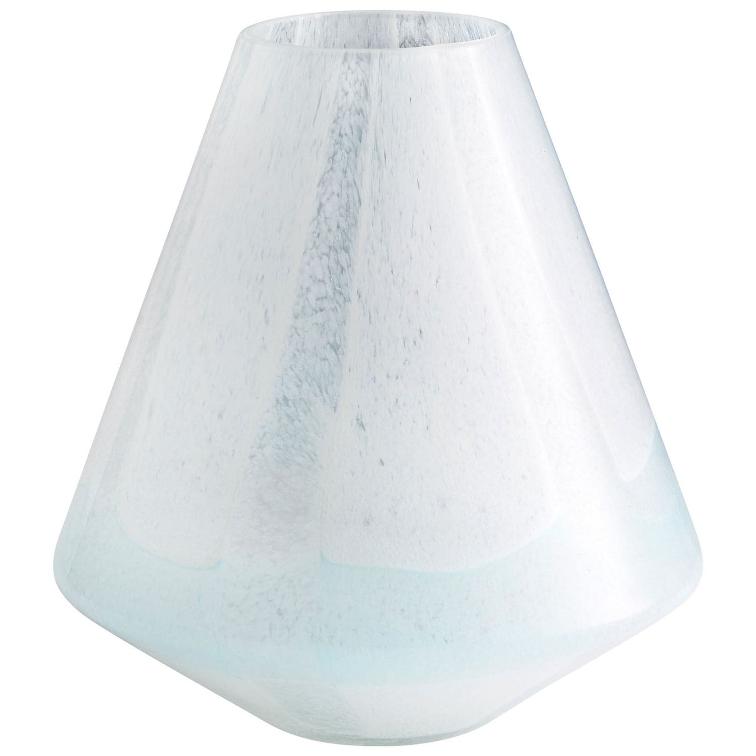 Cyan - 10289 - Vase - Sky Blue And White