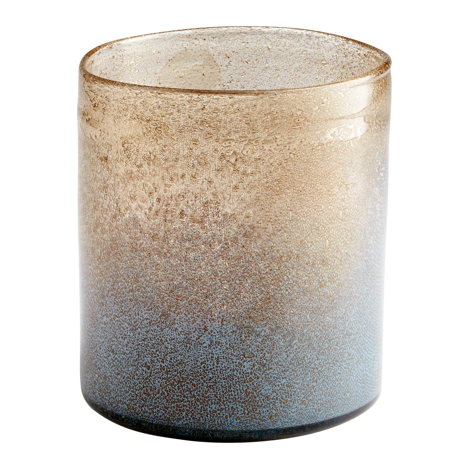 Cyan - 10301 - Vase - Blue//Gold Dust