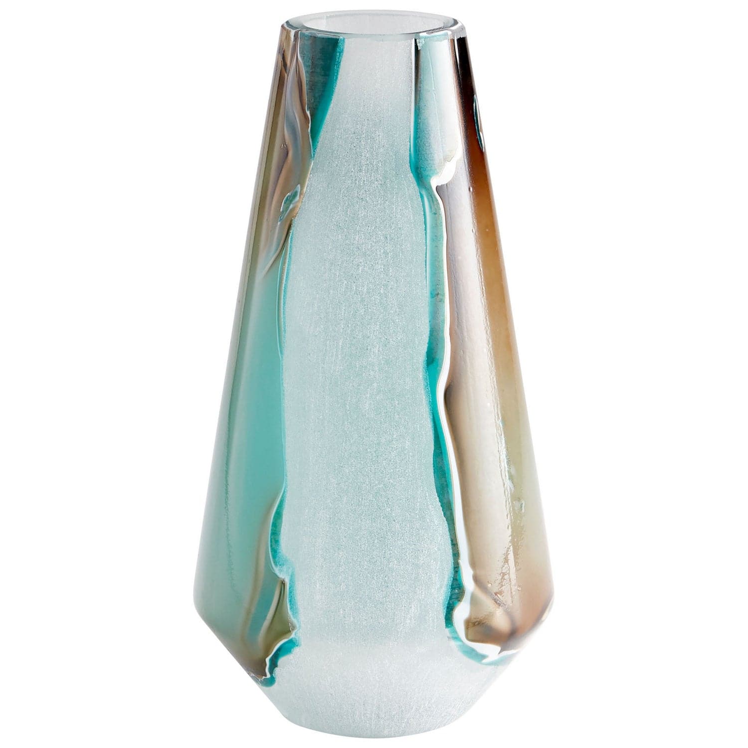 Cyan - 10324 - Vase - Green And White