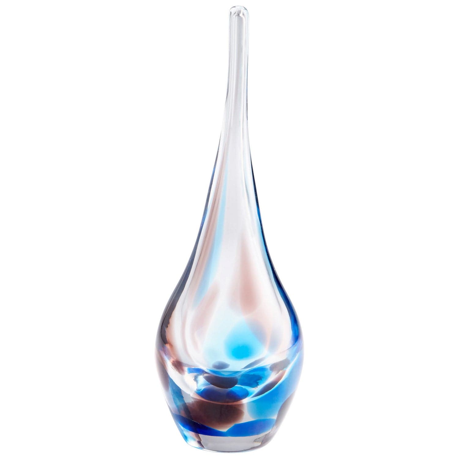Cyan - 10337 - Vase - Amber And Blue