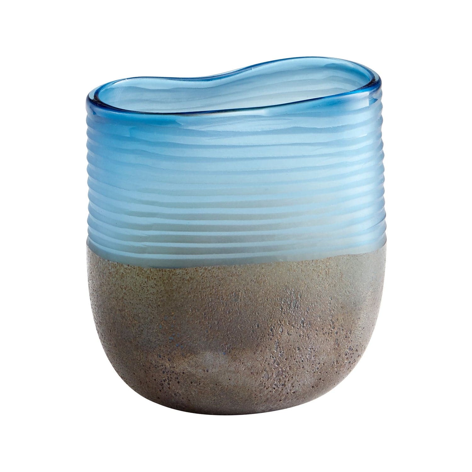 Cyan - 10343 - Vase - Blue And Iron Glaze