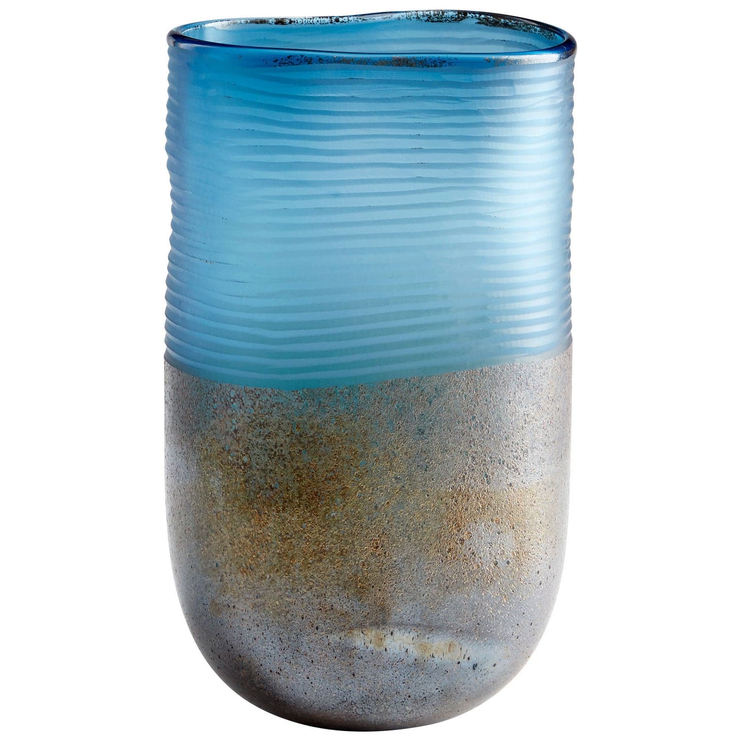 Cyan - 10345 - Vase - Blue And Iron Glaze