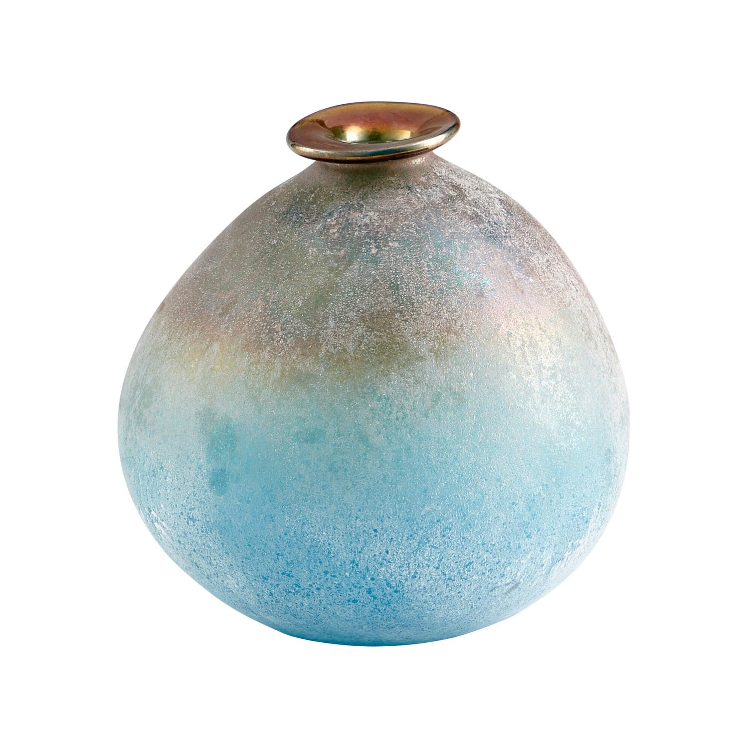 Cyan - 10436 - Vase - Turquoise And Scavo