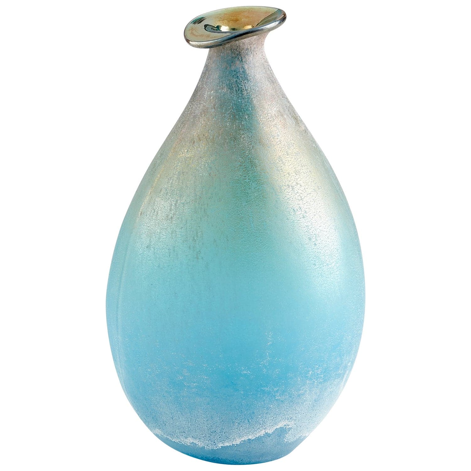 Cyan - 10437 - Vase - Turquoise And Scavo