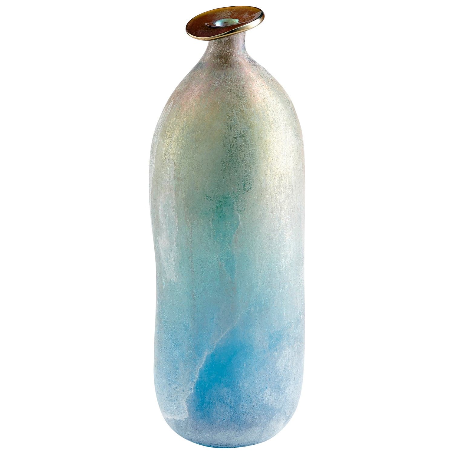 Cyan - 10438 - Vase - Turquoise And Scavo