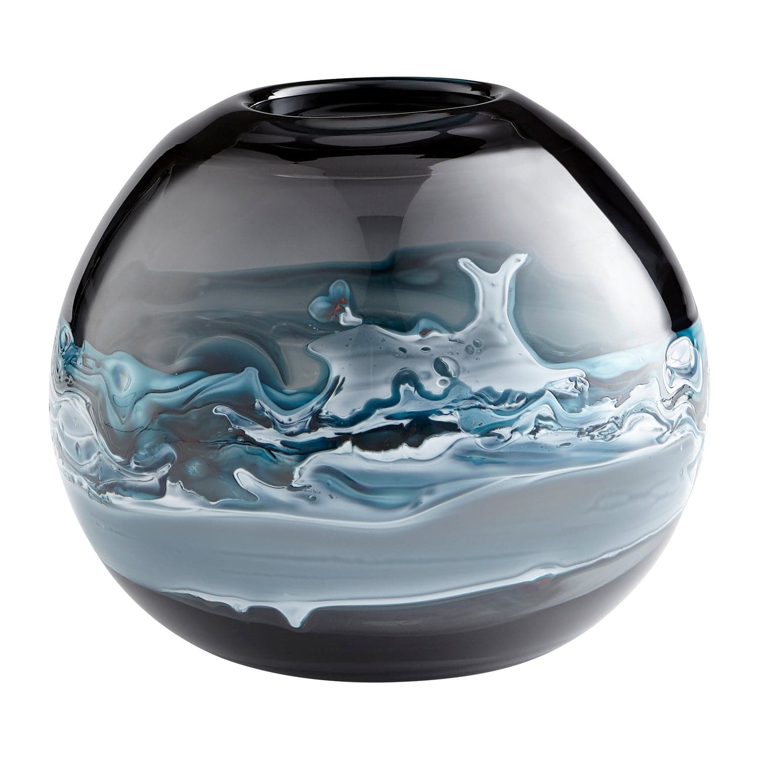 Cyan - 10461 - Vase - Blue And White