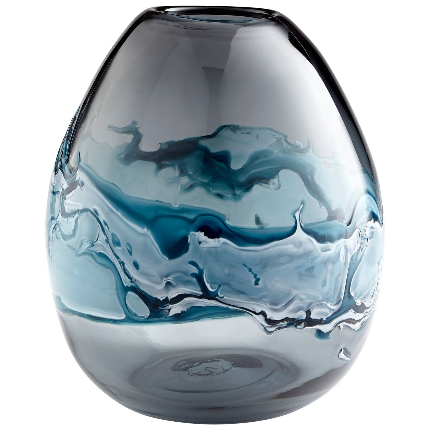 Cyan - 10462 - Vase - Blue And White
