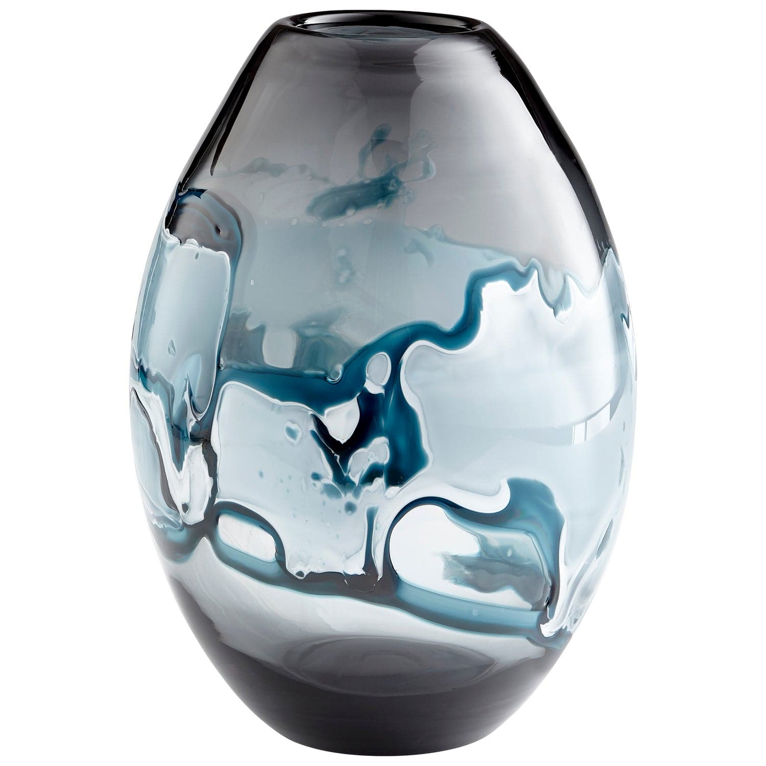 Cyan - 10463 - Vase - Blue And White
