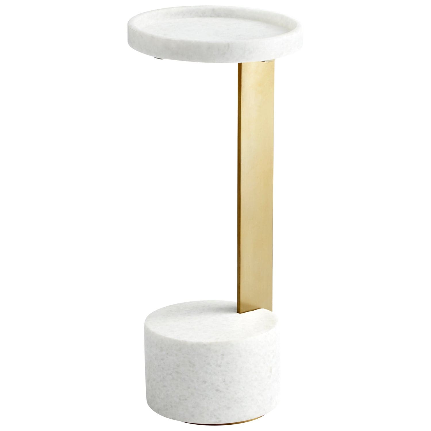 Cyan - 10497 - Side Table - Gold/White