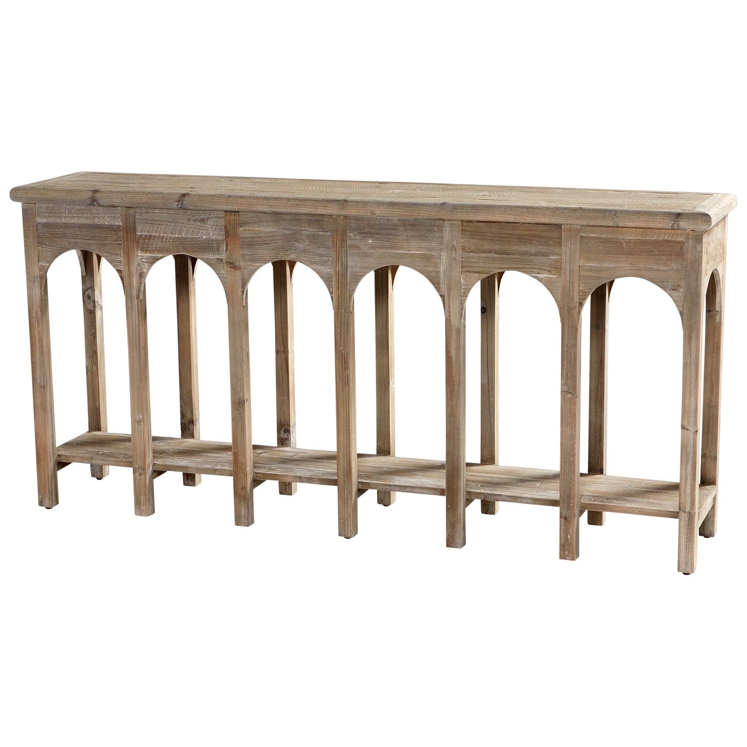 Cyan - 10504 - Console Table - Weathered Pine