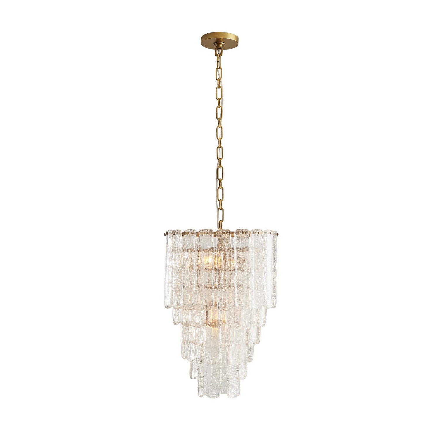 Three Light Chandelier from the Larie collection in Clear finish