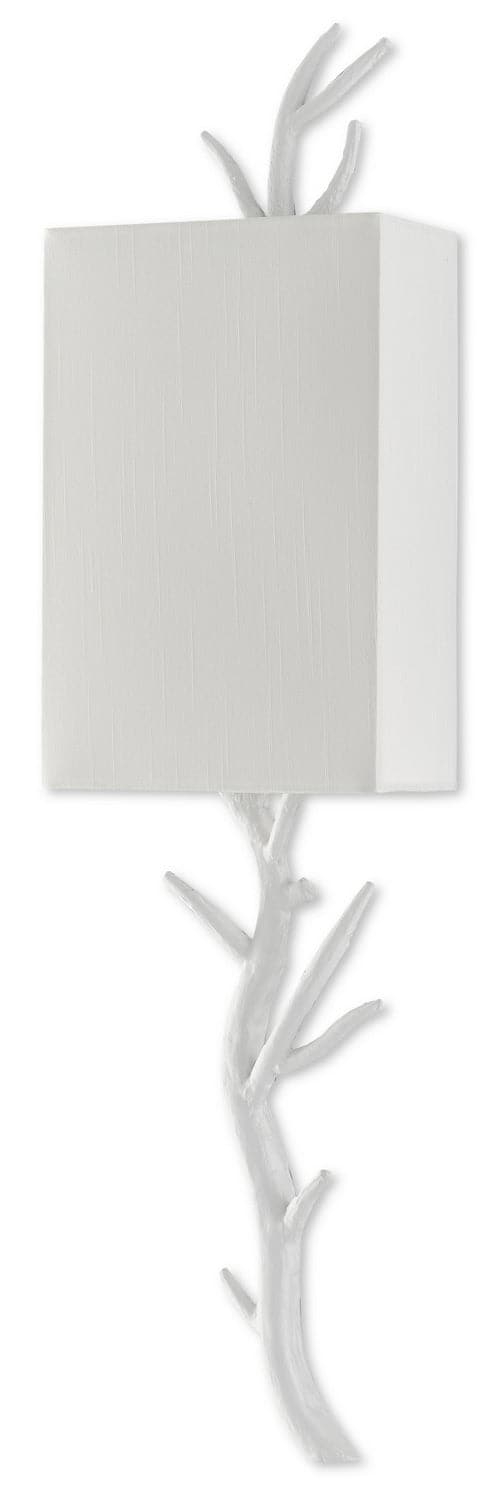 One Light Wall Sconce from the Baneberry collection in Gesso White finish