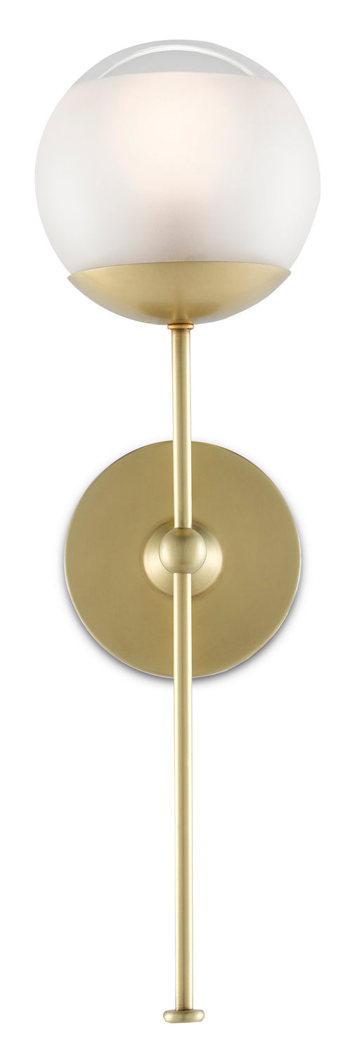 One Light Wall Sconce from the Montview collection in Brushed Brass finish