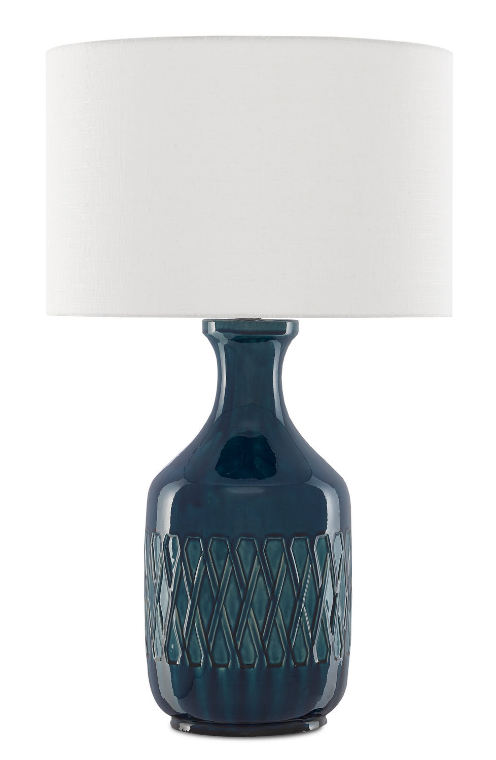 One Light Table Lamp from the Samba collection in Ocean Blue finish