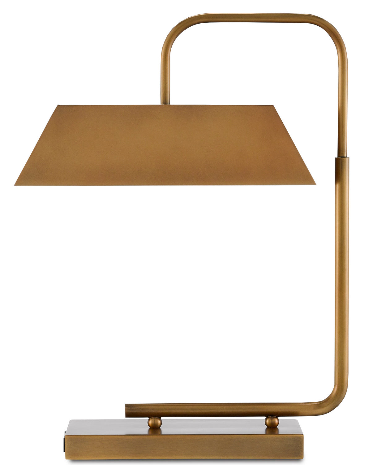 Two Light Table Lamp from the Hoxton collection in Light Antique Brass finish