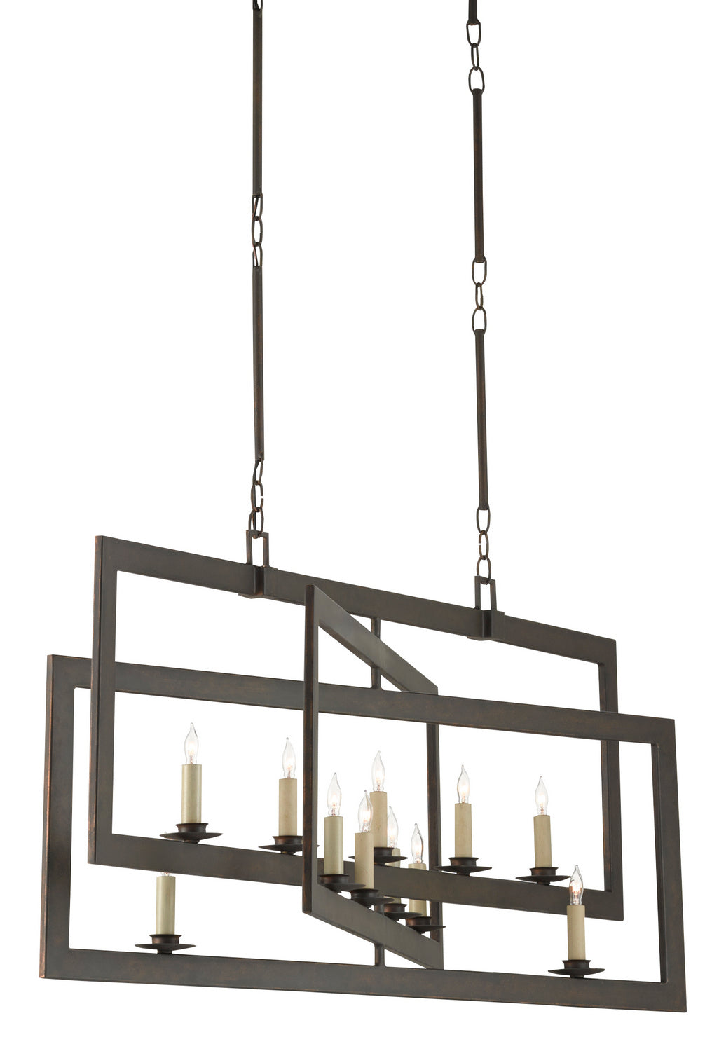11 Light Chandelier from the Middleton collection in Bronze Gold finish