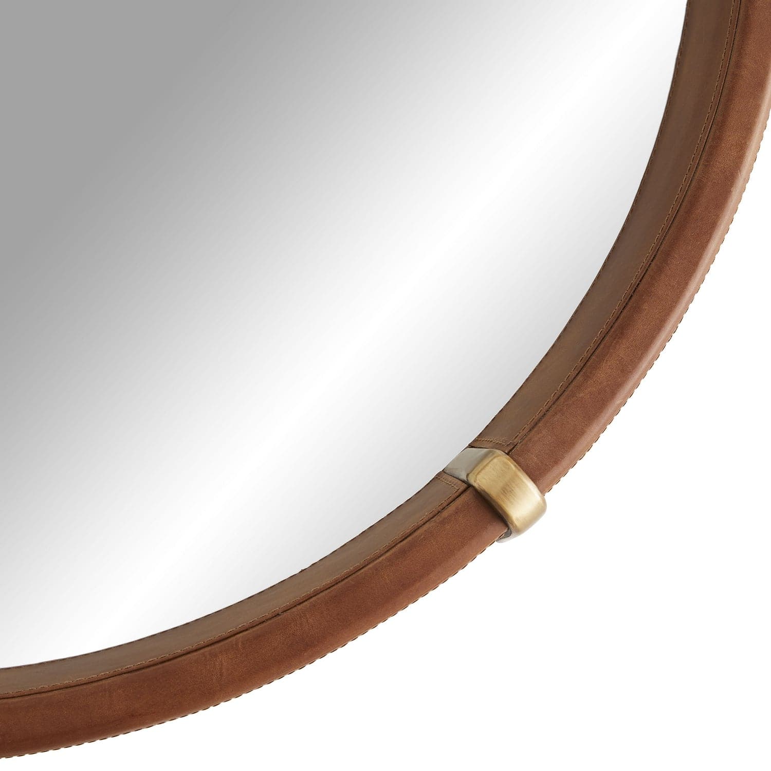 Mirror from the Edmund collection in Brown finish
