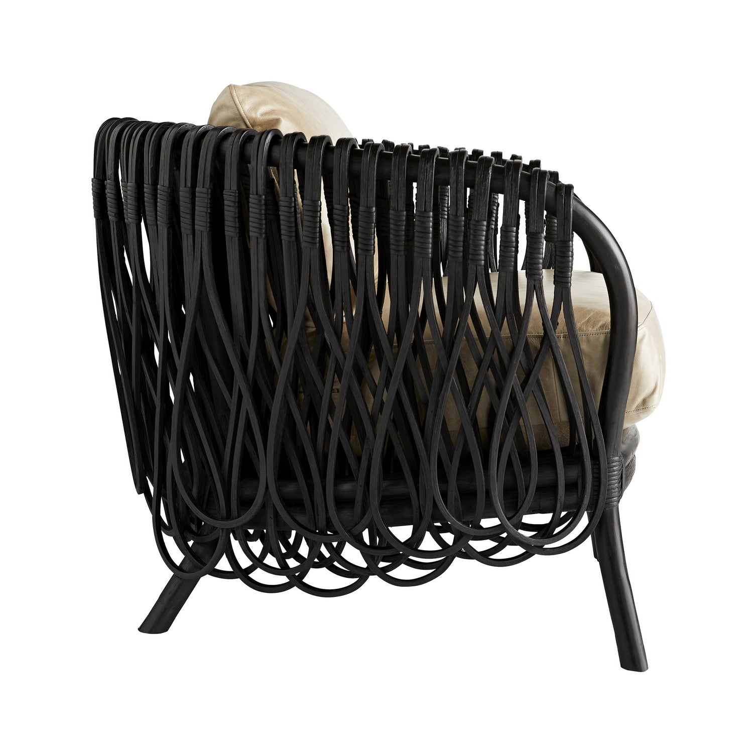 Lounge Chair from the Strata collection in Black finish