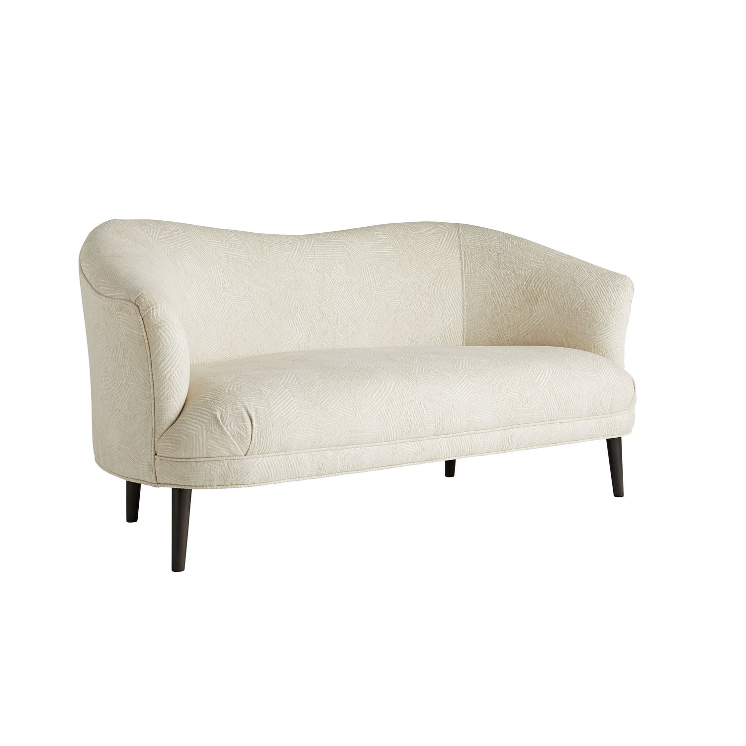 Settee from the Duprey collection in Textured Ivory finish