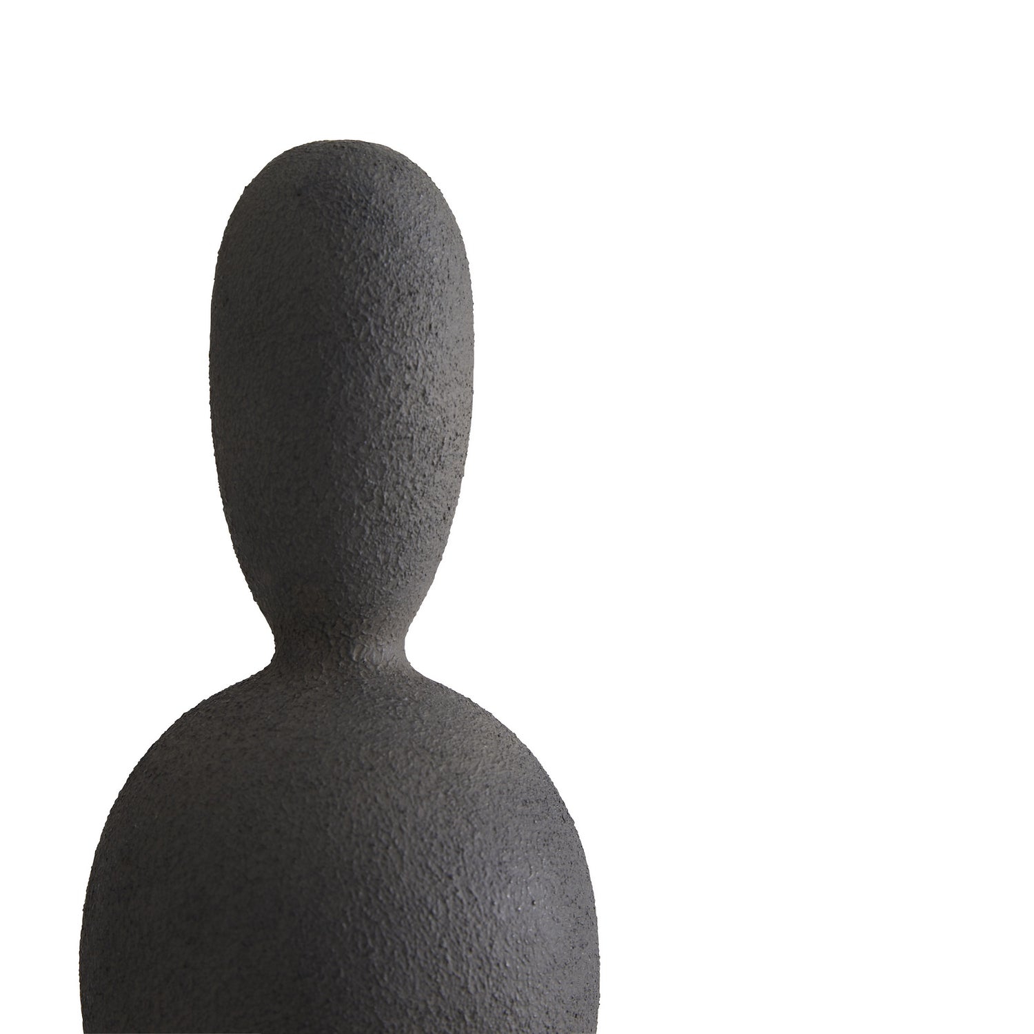 Sculpture from the Eddie collection in Charcoal finish