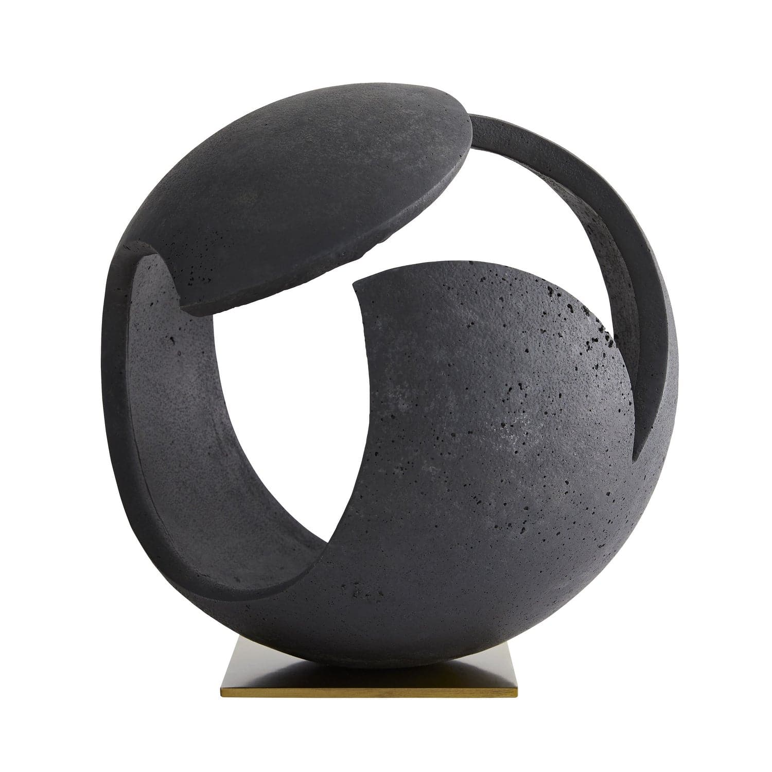 Sculpture from the Dawson collection in Charcoal finish