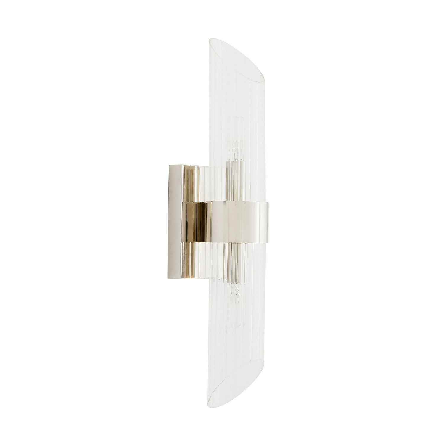 Two Light Wall Sconce from the Elyse collection in Polished Nickel finish