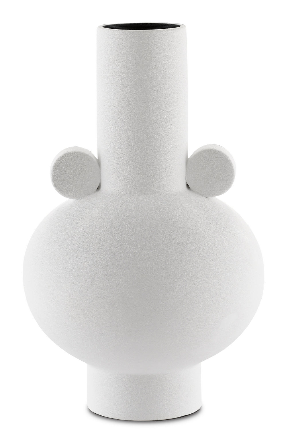 Vase from the Happy collection in Textured White finish
