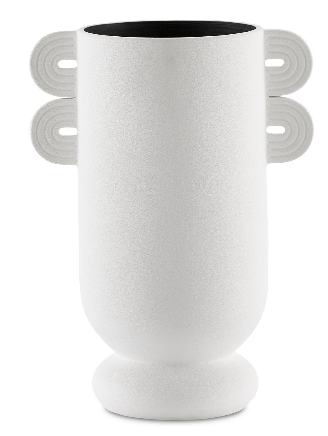 Vase from the Happy collection in Textured White finish