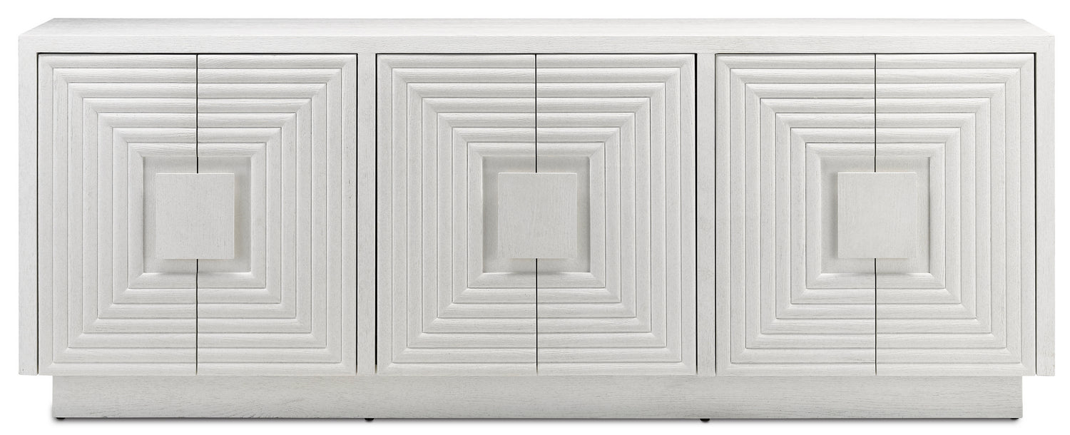 Credenza from the Morombe collection in Cerused White finish