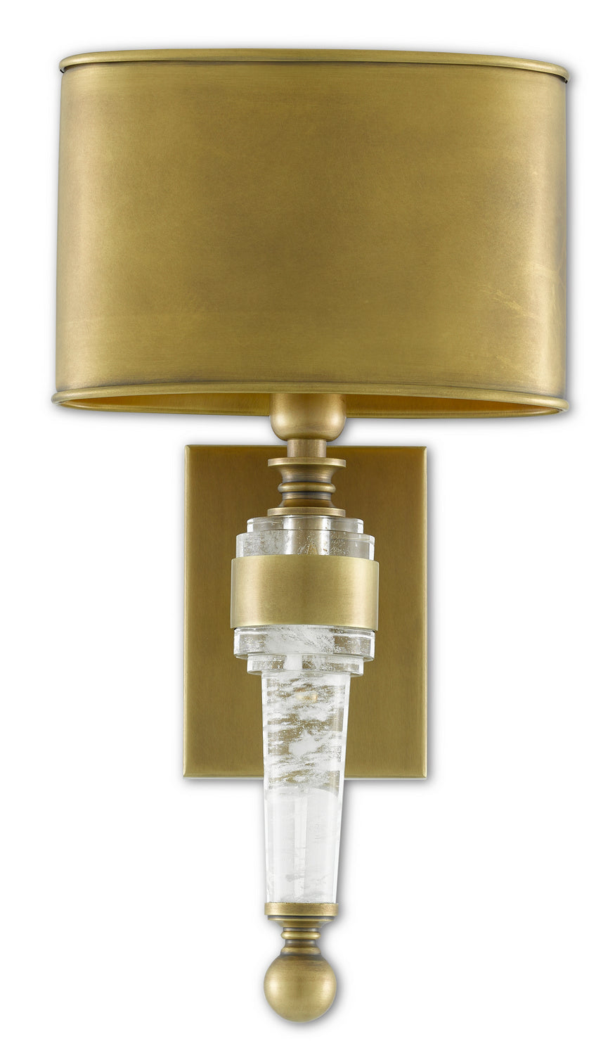 One Light Wall Sconce from the Lindau collection in Antique Brass finish