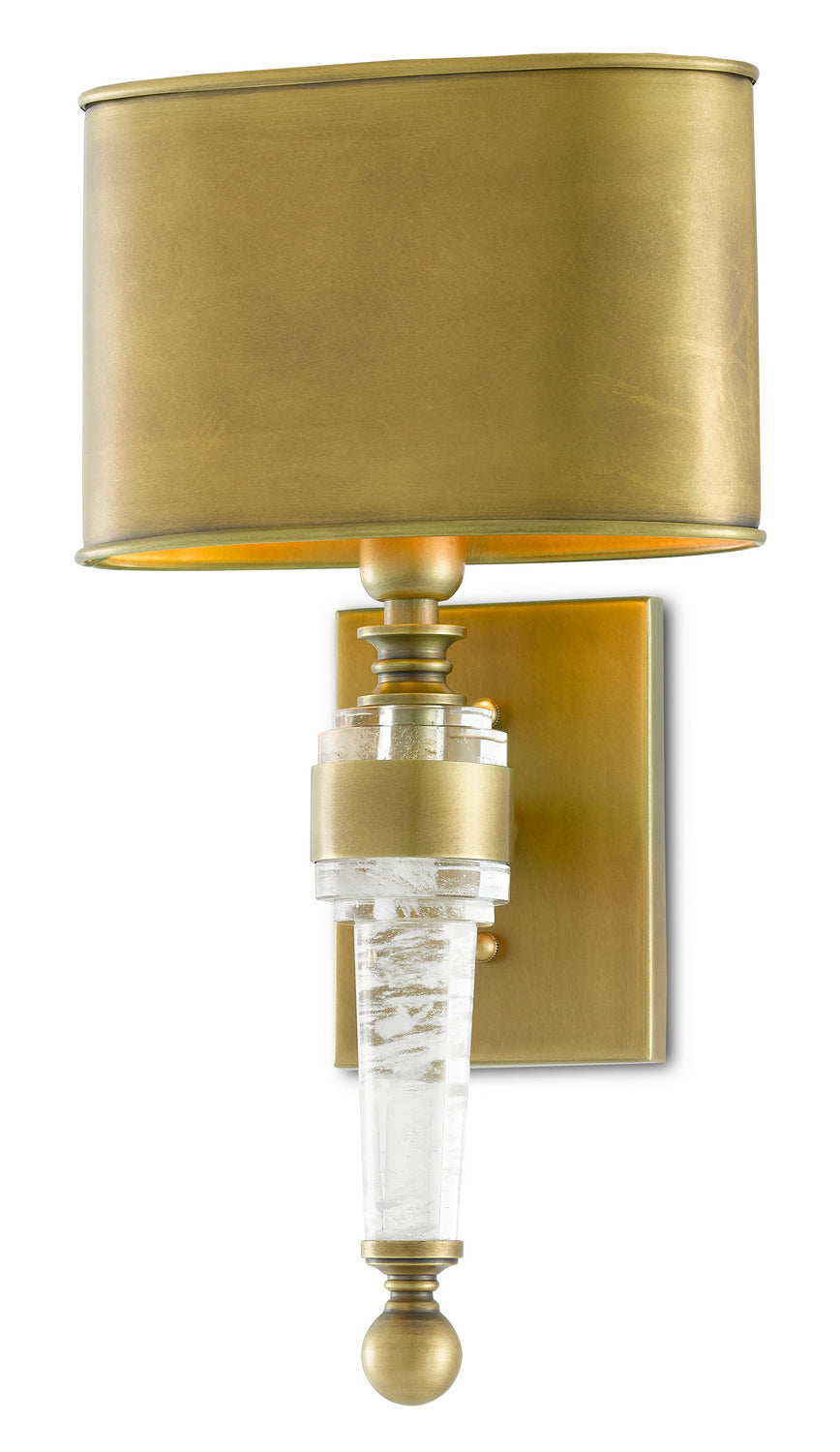One Light Wall Sconce from the Lindau collection in Antique Brass finish