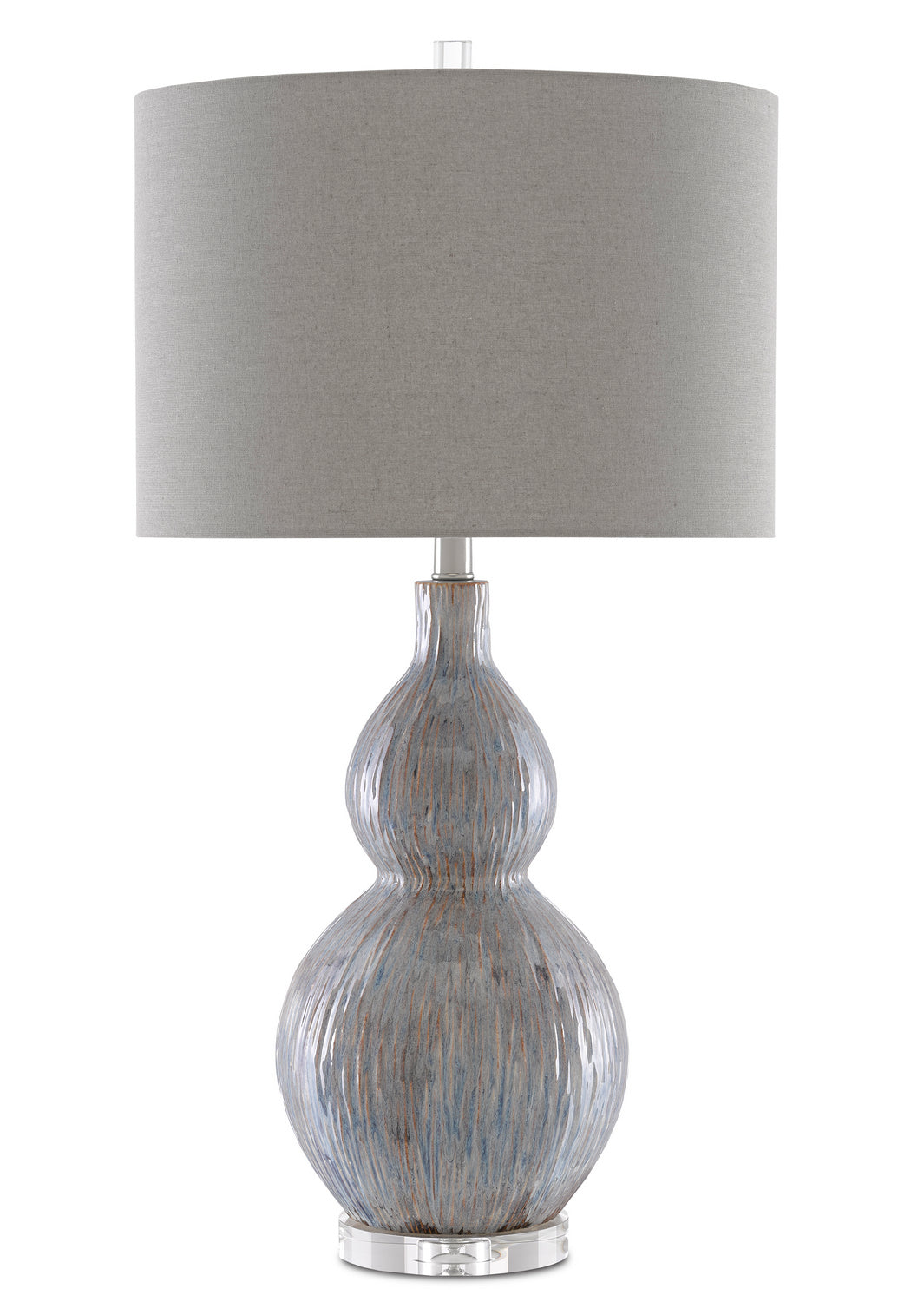One Light Table Lamp from the Idyll collection in Gray/Blue/Taupe/Clear finish