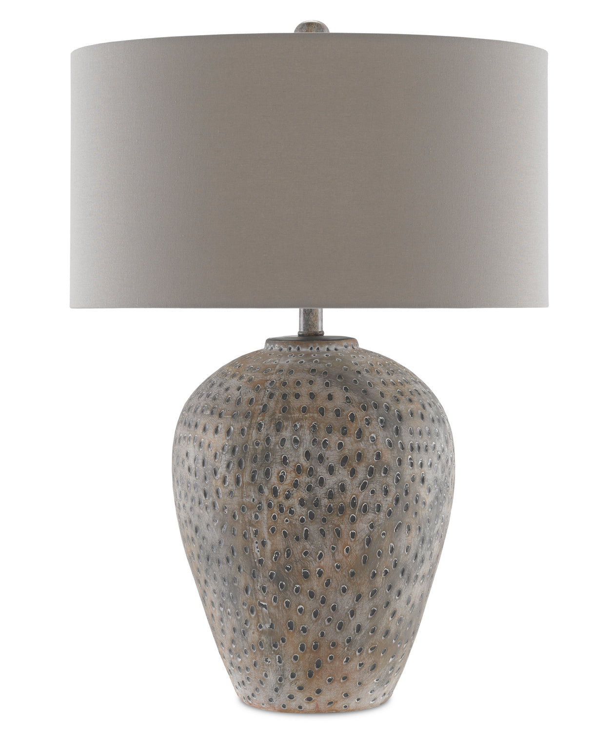 One Light Table Lamp from the Junius collection in Earth Gray finish