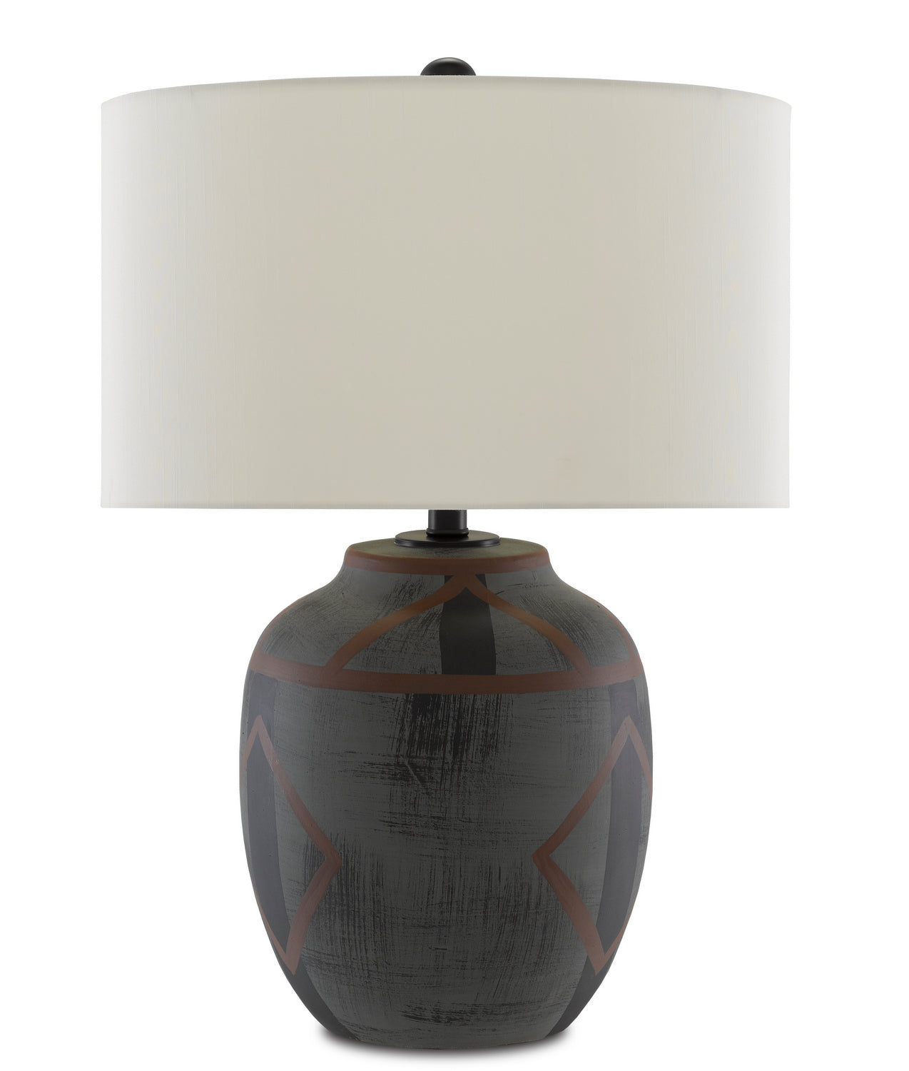 One Light Table Lamp from the Juste collection in Dark Blue/Matte Black finish