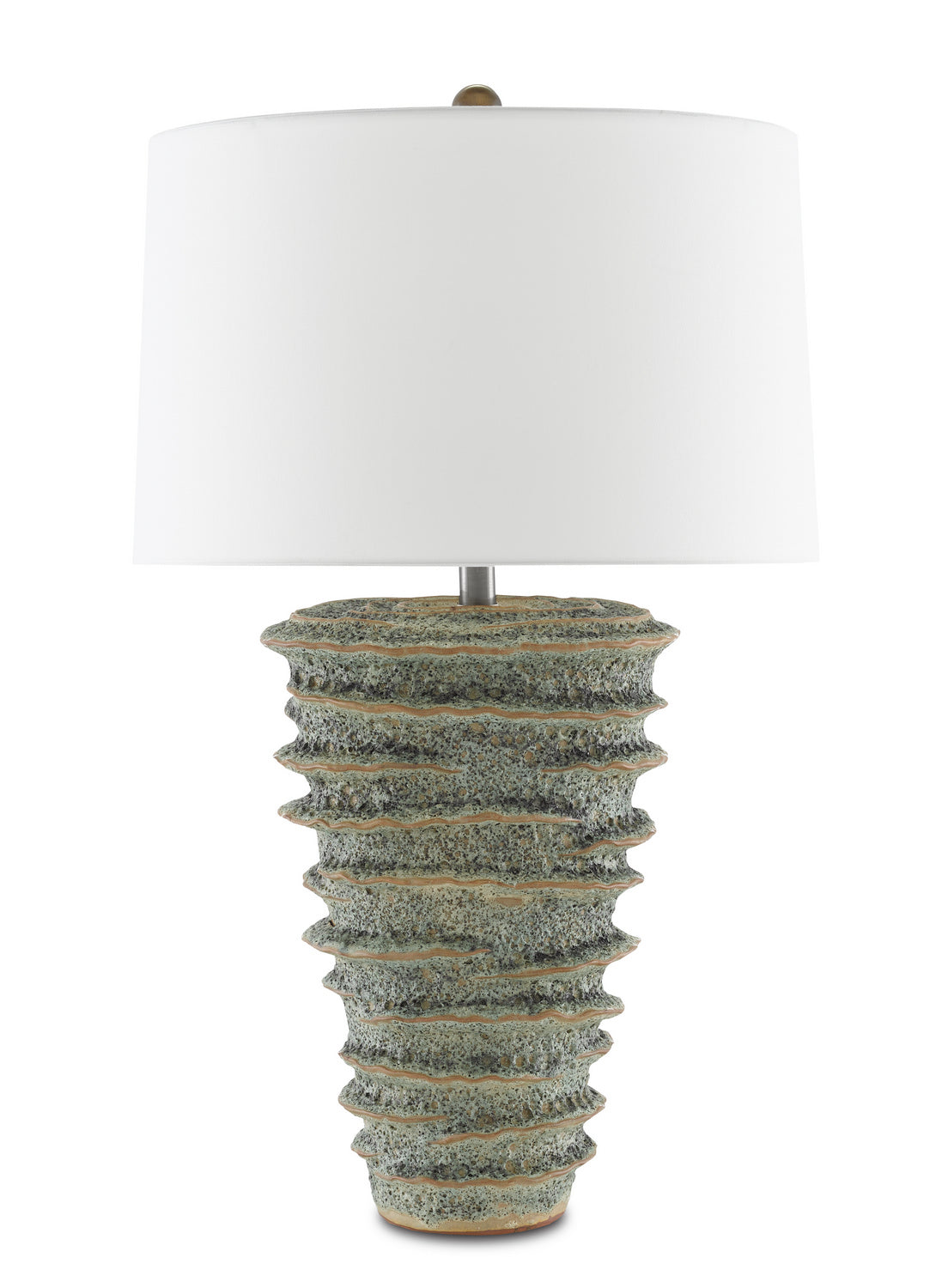 One Light Table Lamp from the Sunken collection in Green Moss finish