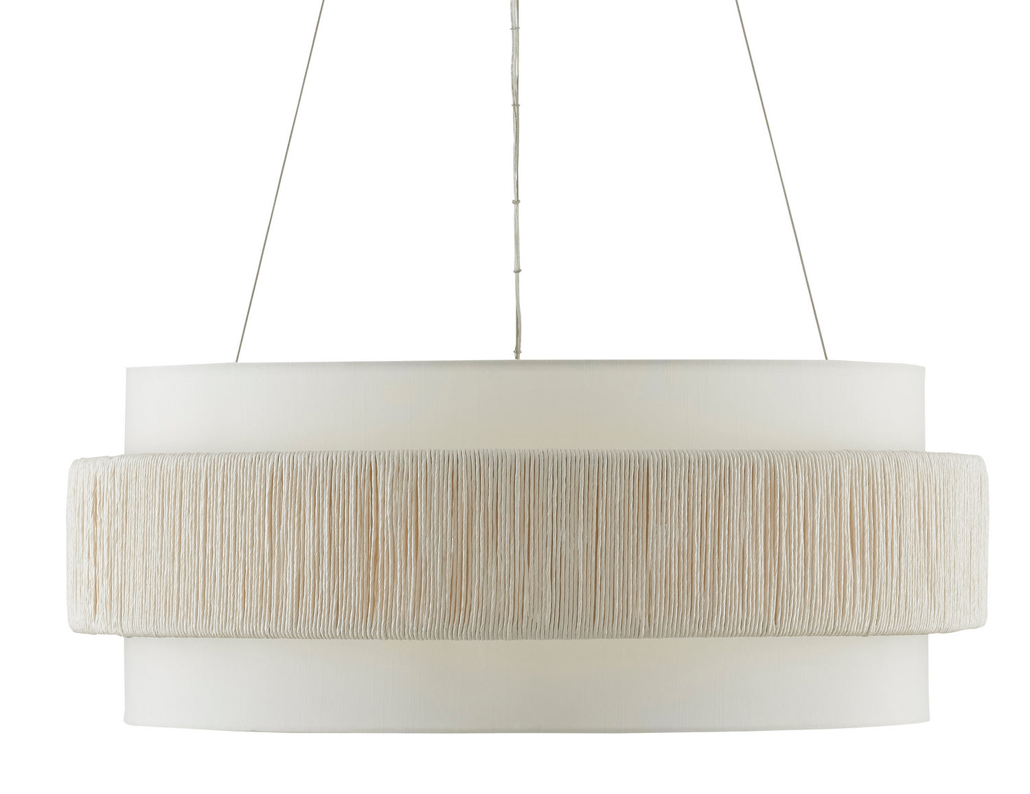 Six Light Chandelier from the Rousham collection in Beige/Sugar White finish