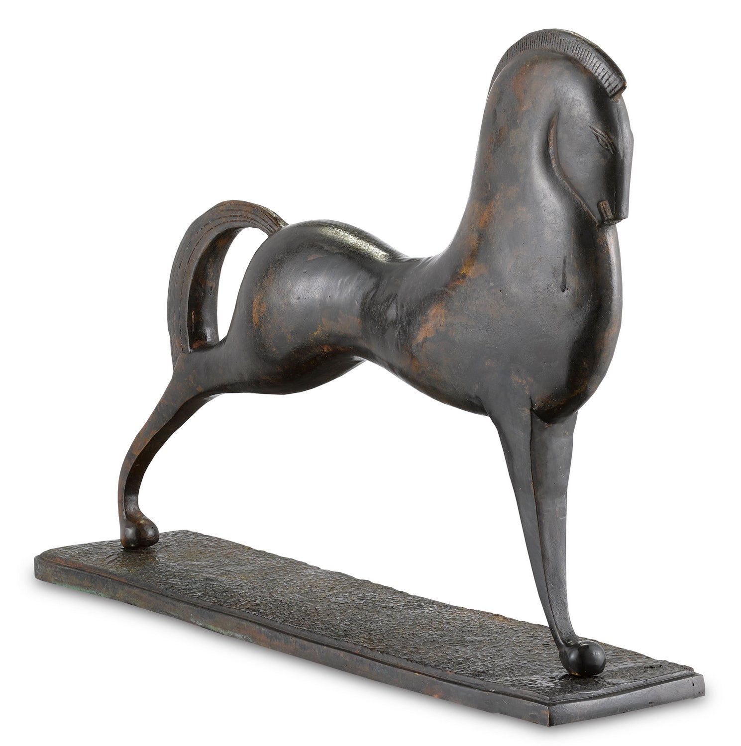 Horse from the Assyrian collection in Antique Green finish
